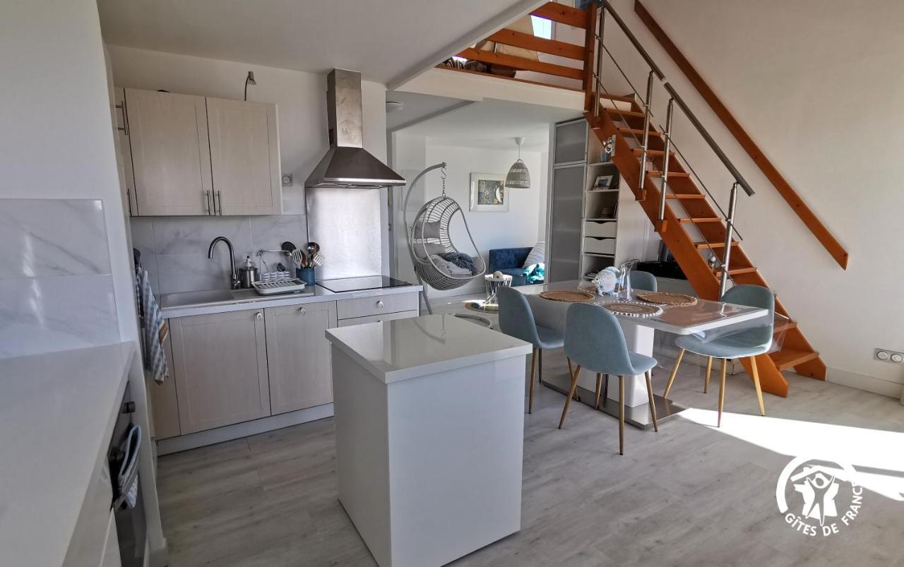 La Sirene - Loft Moderne Et Lumineux Avec Vue Panoramique Sur Mer Mediterranee Et Port De Plaisance فرونتينيان المظهر الخارجي الصورة
